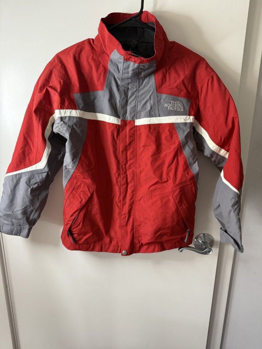 The North Face Red Colorblock Windbreaker Jacket